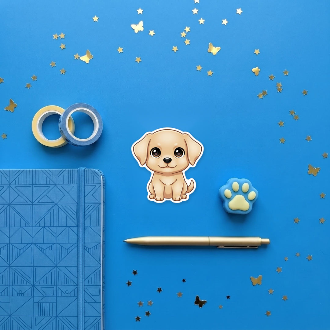 Rafeiro do Alentejo Fawn magnet flat lay with stationery