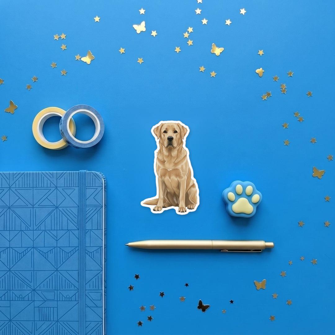 Rafeiro do Alentejo Fawn magnet flat lay with stationery