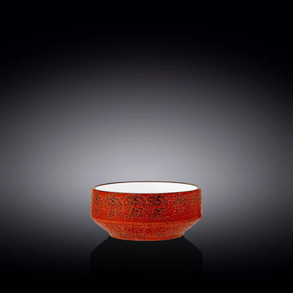 Red Porcelain Soup Cup 5" inch | 13 Fl Oz | Wilmax USA