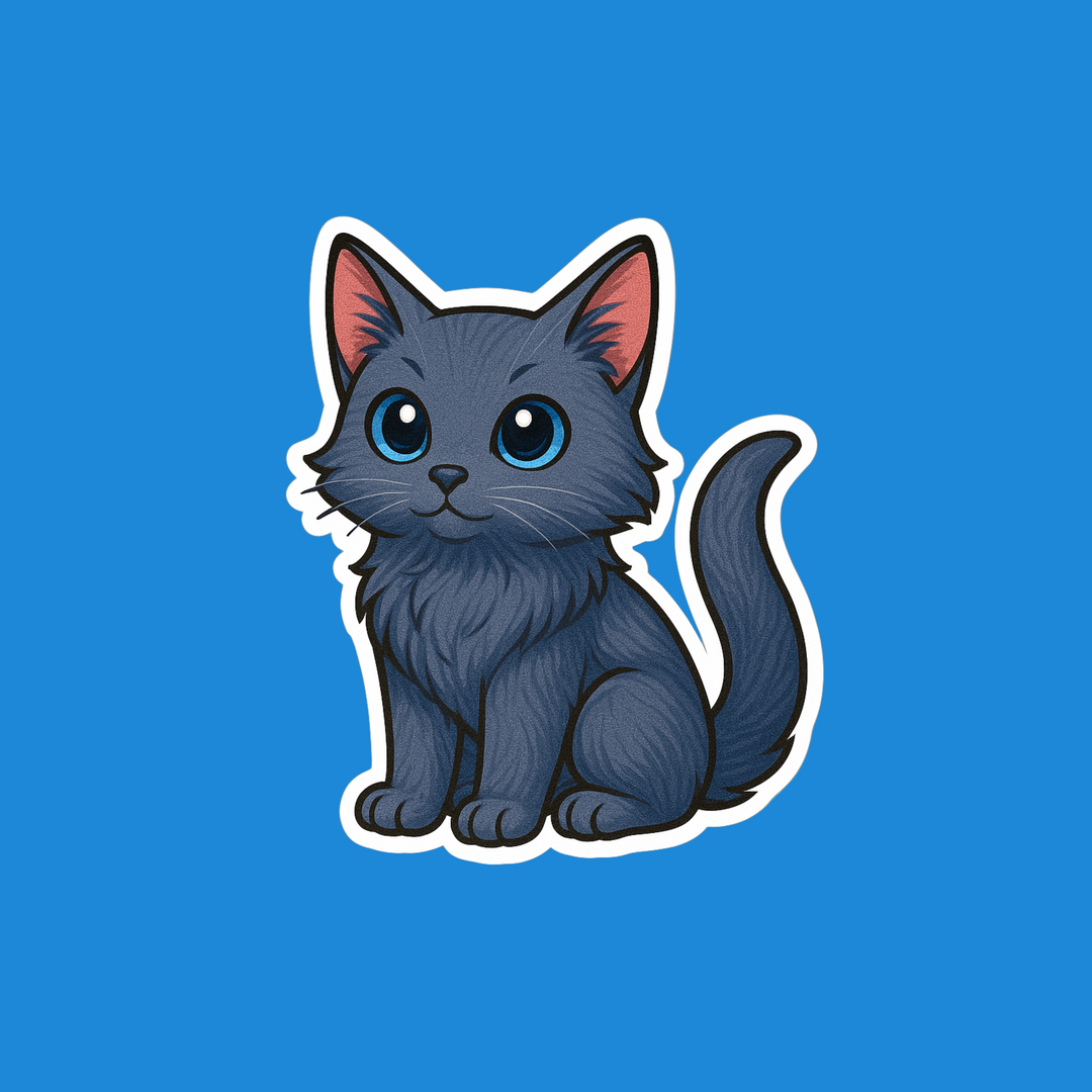 Russian Blue Kawaii
