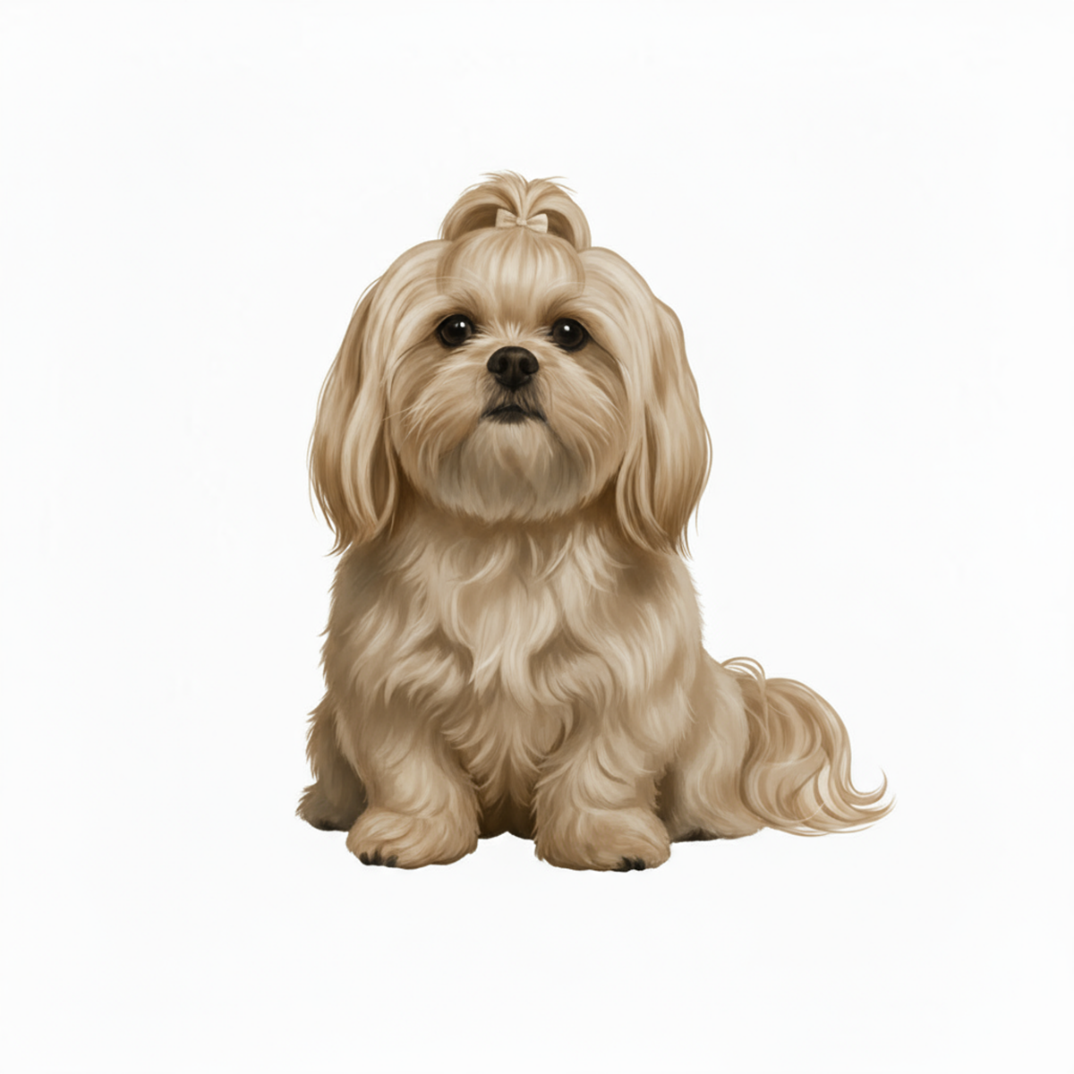 Shih Tzu Watercolor Style - Vinyl Stickers