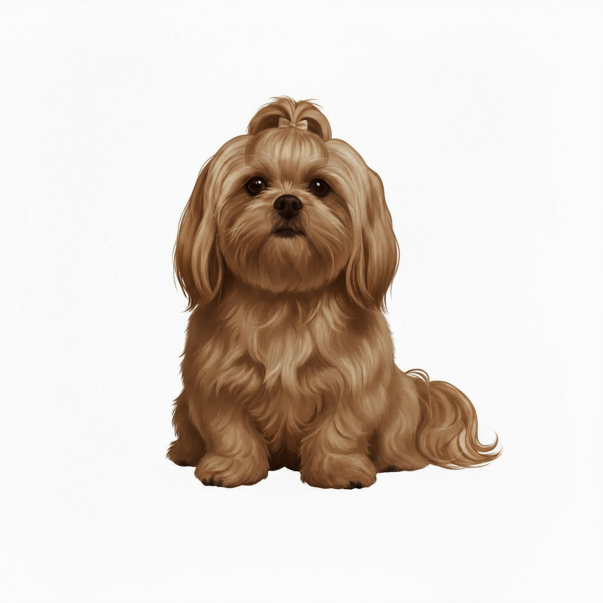 Shih Tzu Watercolor Style - Vinyl Stickers