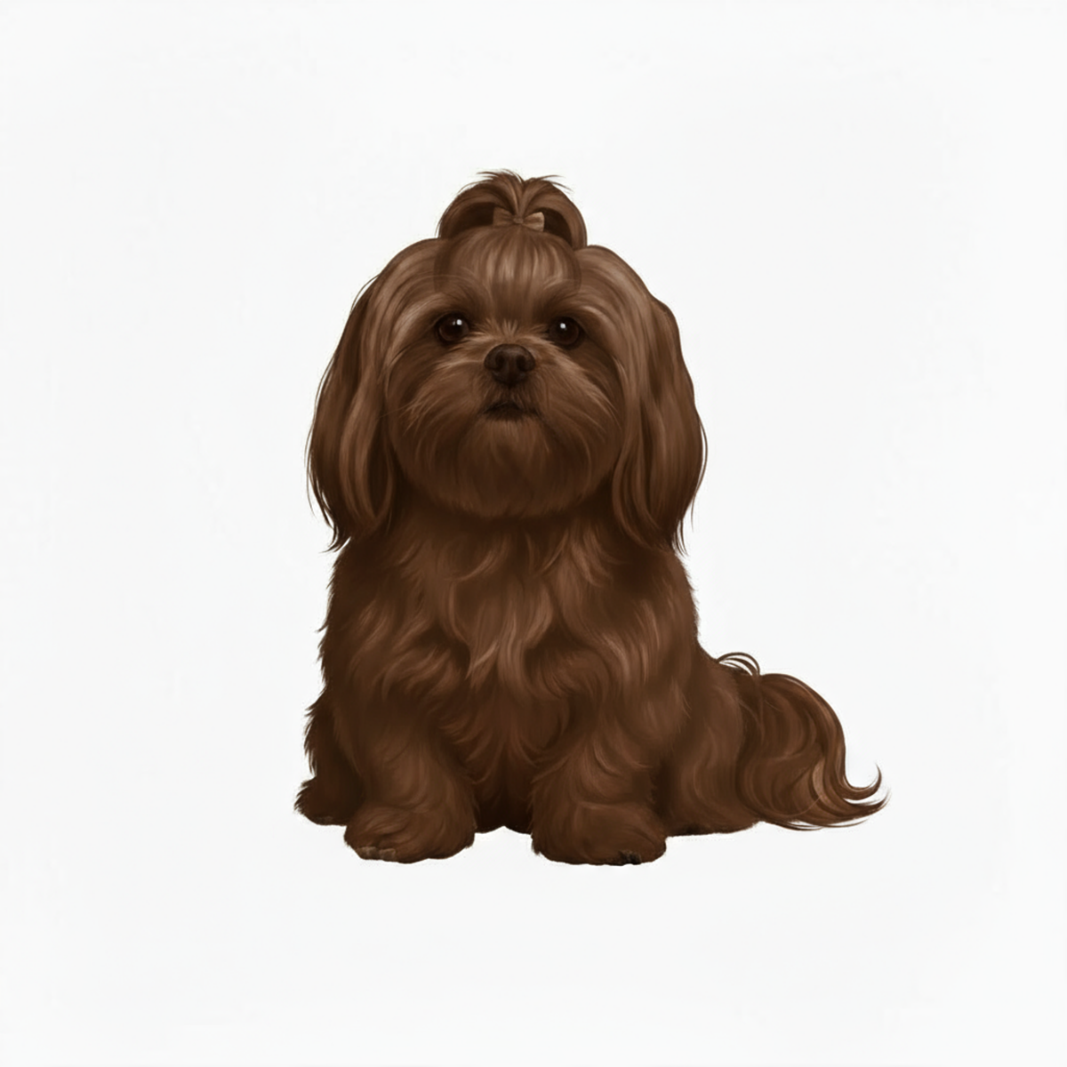 Shih Tzu Watercolor Style - Vinyl Stickers