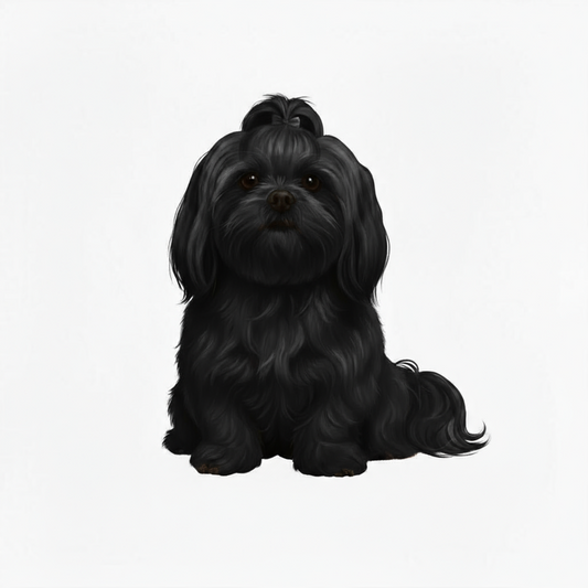 Shih Tzu Watercolor Style - Vinyl Stickers