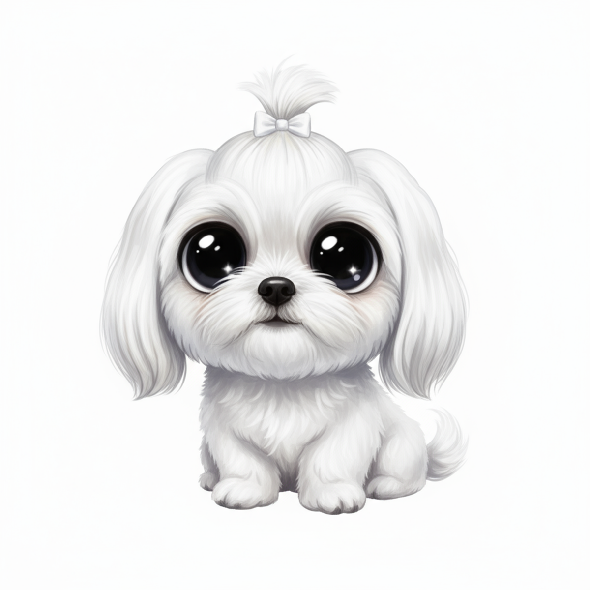 Shih Tzu Kawaii Style - Vinyl Stickers