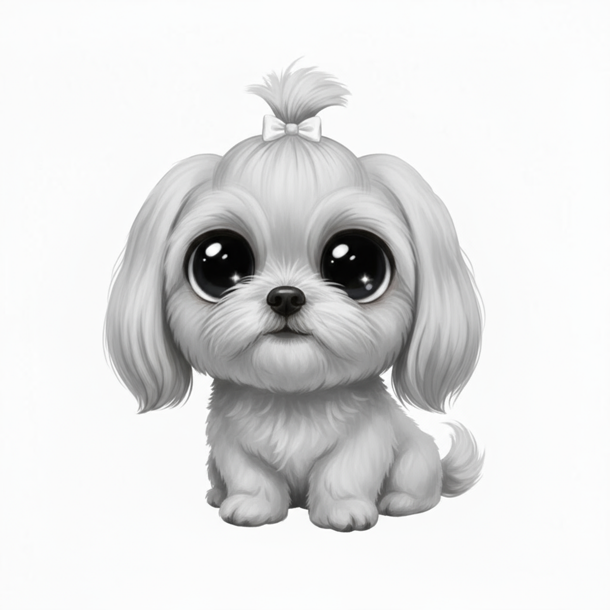 Shih Tzu Kawaii Style - Vinyl Stickers