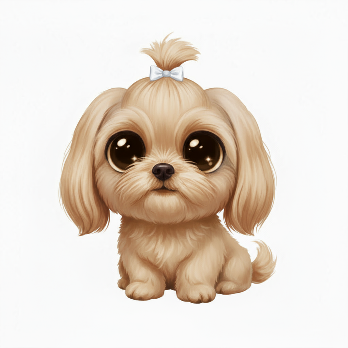 Shih Tzu Kawaii Style - Vinyl Stickers