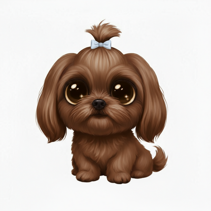 Shih Tzu Kawaii Style - Vinyl Stickers