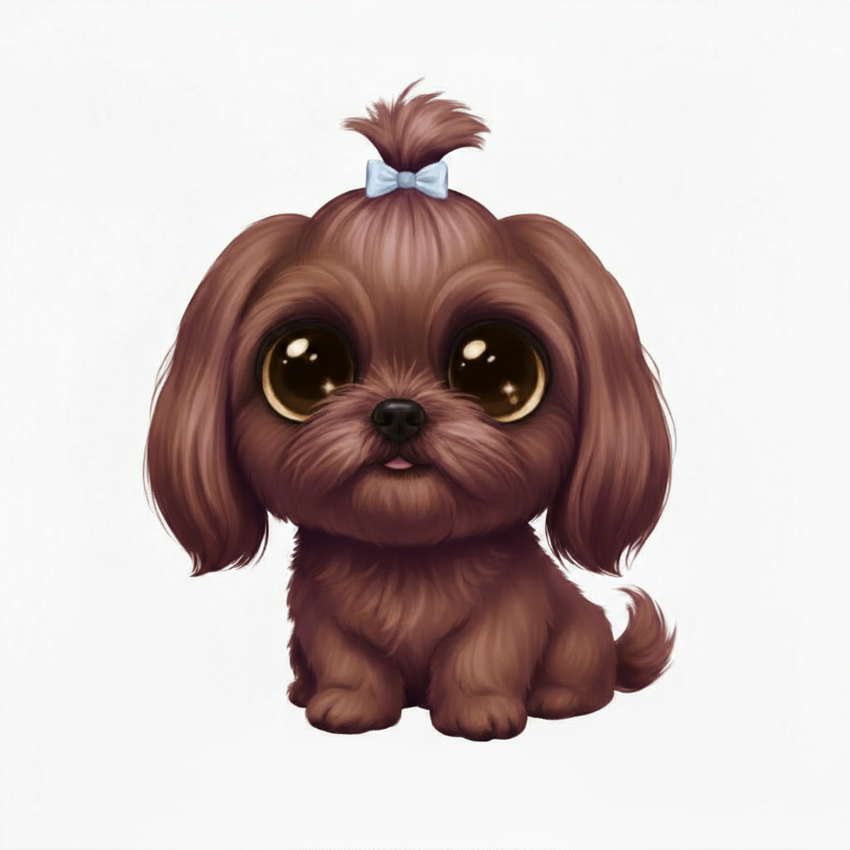 Shih Tzu Kawaii Style - Vinyl Stickers