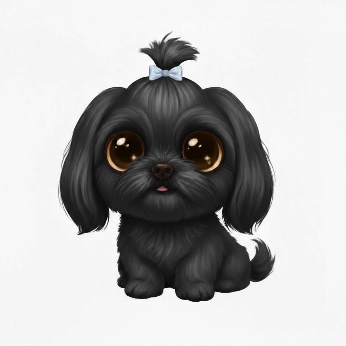 Shih Tzu Kawaii Style - Vinyl Stickers
