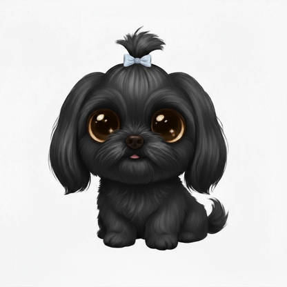 Shih Tzu Kawaii Style - Vinyl Stickers