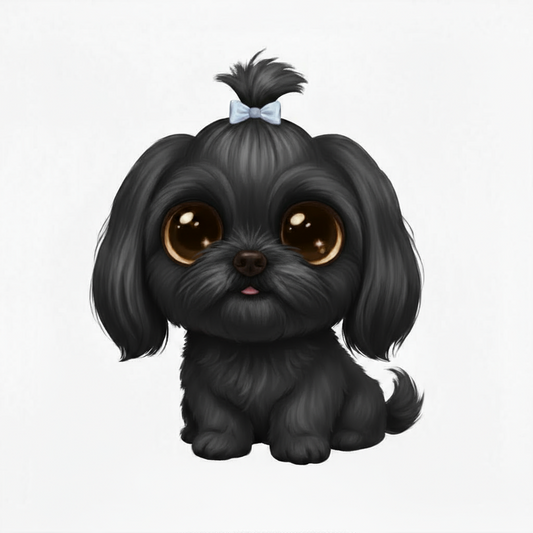 Shih Tzu Kawaii Style - Vinyl Stickers