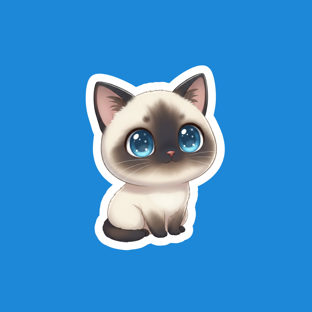 Siamese Blue Point Kawaii
