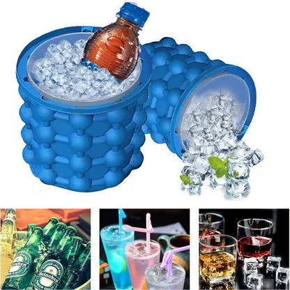 Silicone Ice Maker Quick Cold Ice Bucket Ice Cube Storage Silicone Bucket - Designs by Mysh