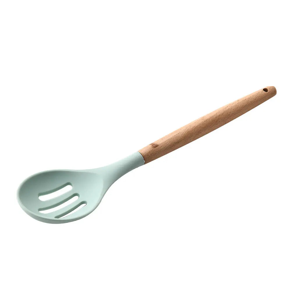 Silicone Kitchenware With Wooden Handle - Designs by Mysh