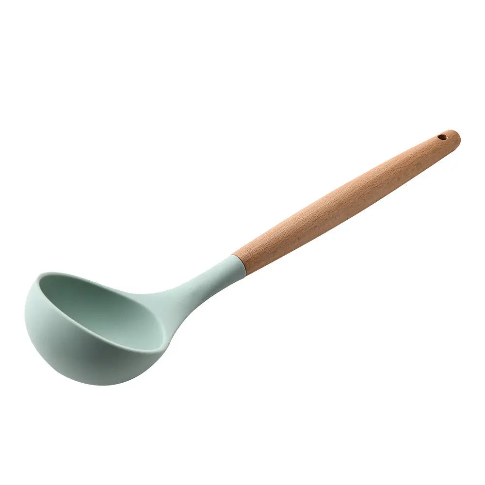 Silicone Kitchenware With Wooden Handle - Designs by Mysh