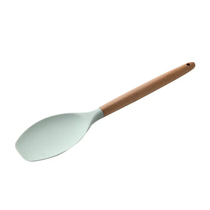 Silicone Kitchenware With Wooden Handle - Designs by Mysh