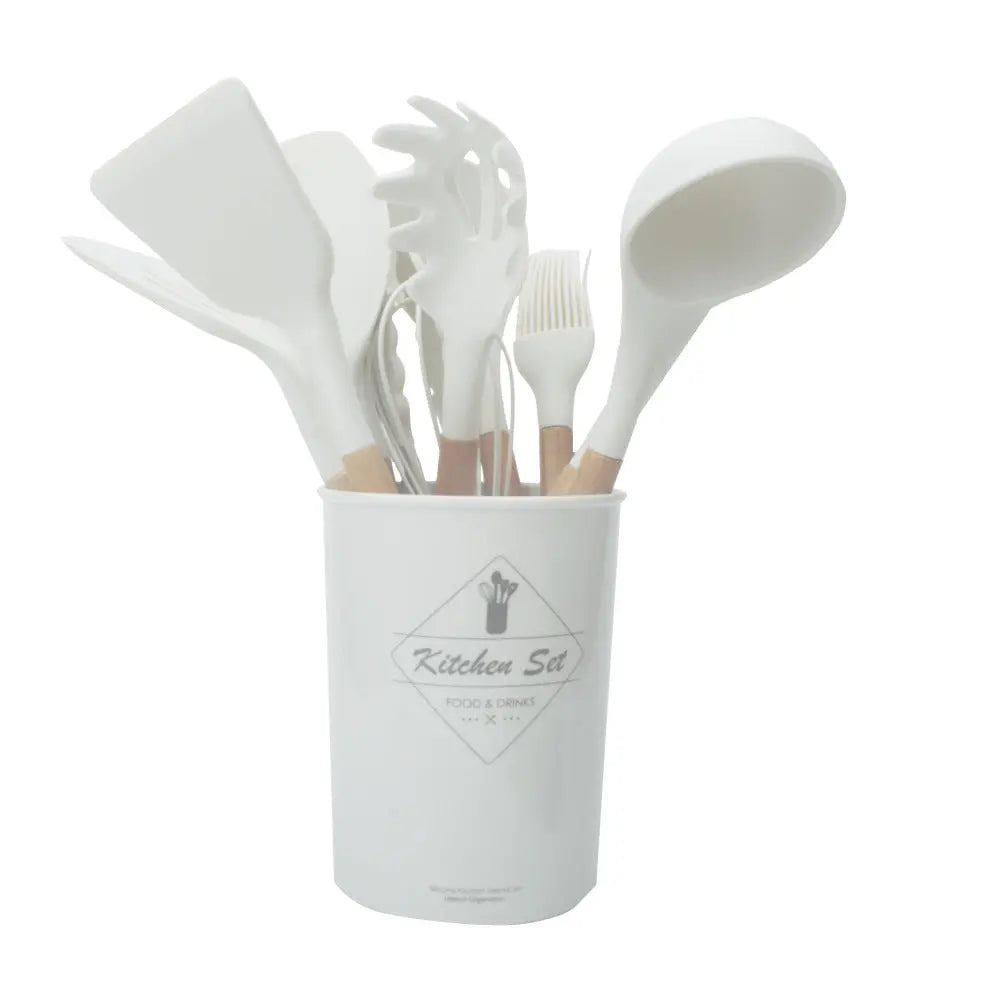 Silicone Kitchenware With Wooden Handle - Designs by Mysh