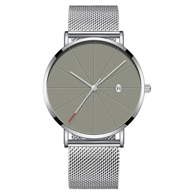 Simple calendar watch male creative waterproof quartz watch - Designs by Mysh