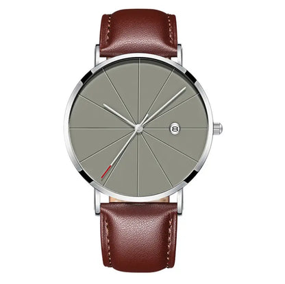 Simple calendar watch male creative waterproof quartz watch - Designs by Mysh