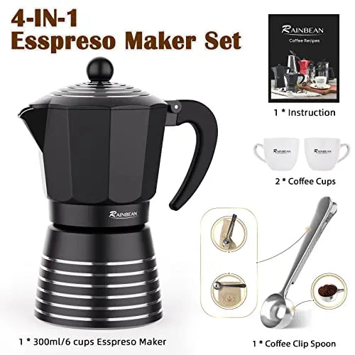 Stovetop Espresso Maker 6 Cup 300ml - Designs by Mysh