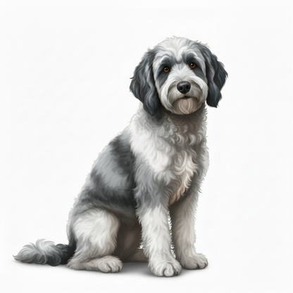 Labrador Doodle Watercolor Style