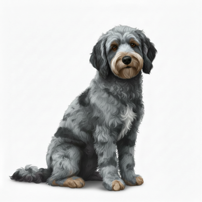 Labrador Doodle Watercolor Style