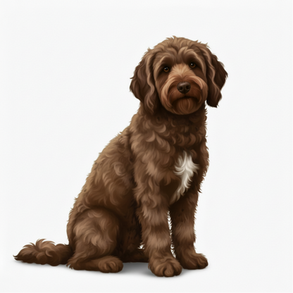 Labrador Doodle Watercolor Style