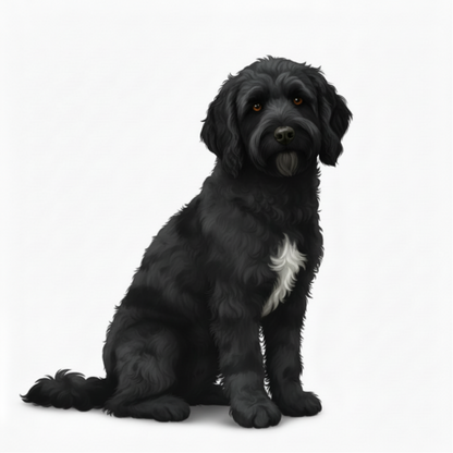 Labrador Doodle Watercolor Style