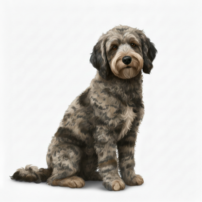 Labrador Doodle Watercolor Style