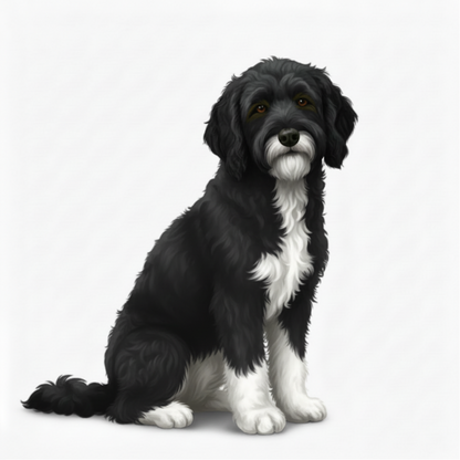 Labrador Doodle Watercolor Style