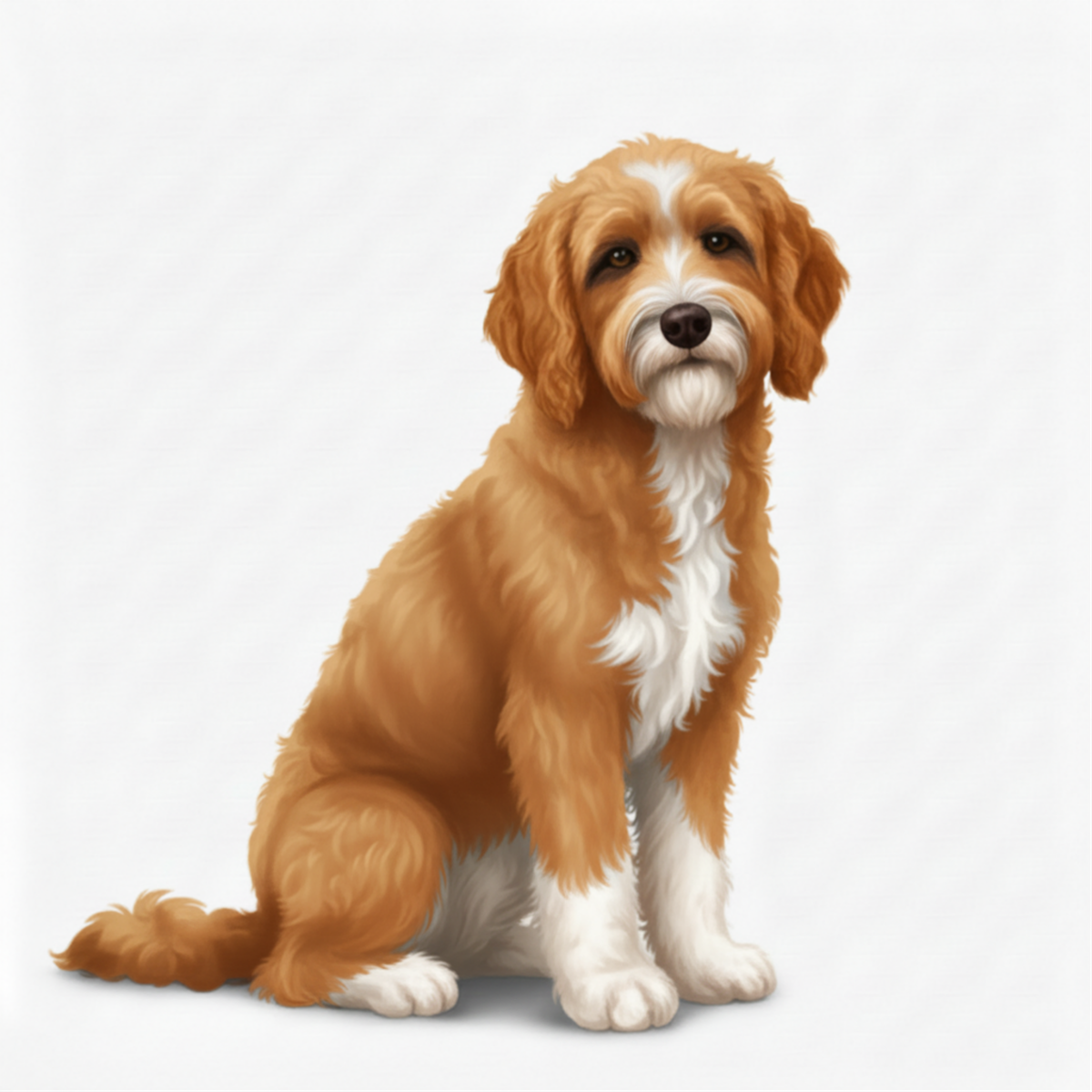 Labrador Doodle Watercolor Style