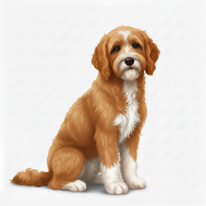 Labrador Doodle Watercolor Style