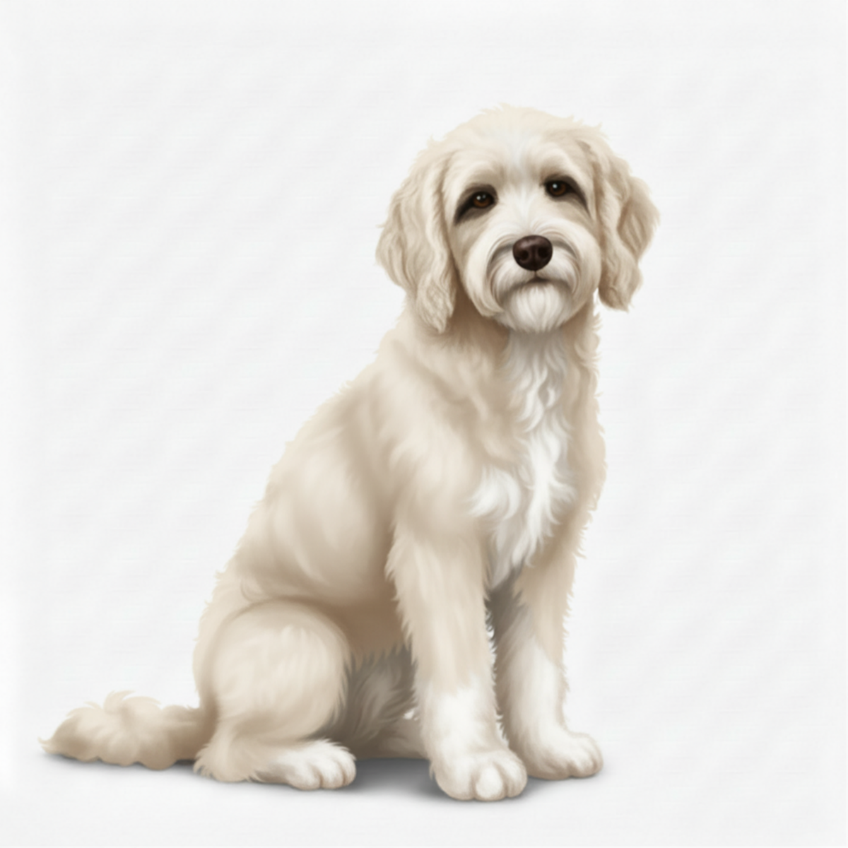 Labrador Doodle Watercolor Style