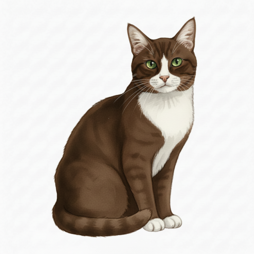 Tuxedo Cat Sticker Vinyl Decal, Cat Lover Gift, Waterproof Sticker for Laptop, Water Bottle, or Journal - Designs by Mysh