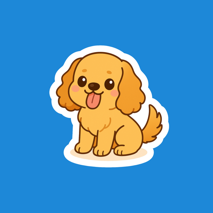English Cocker Spaniel Golden Kawaii – Designs by Mysh