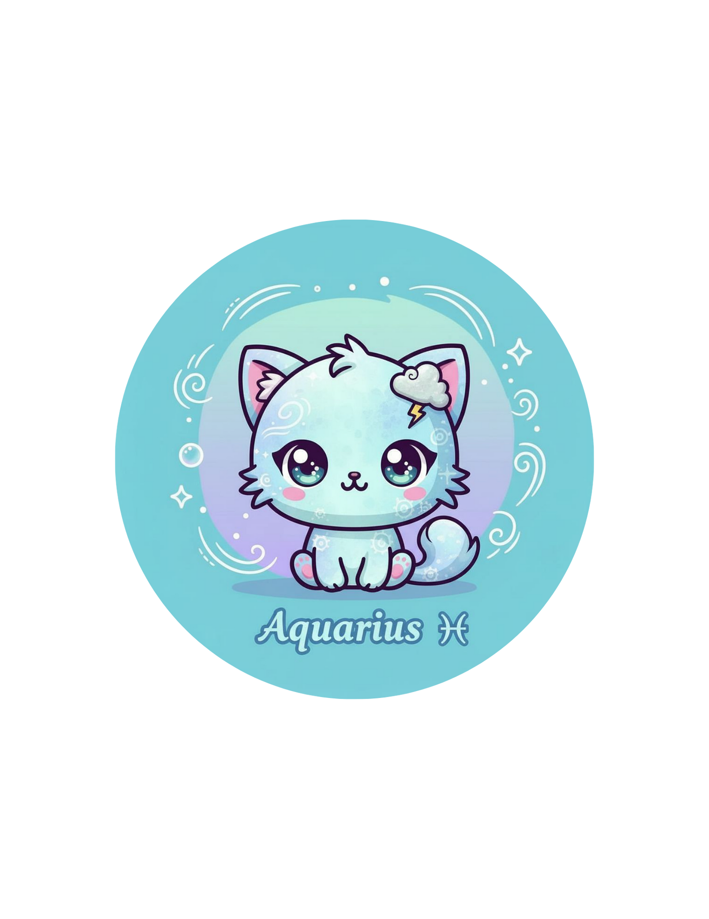 Zodiac Cat Vinyl Stickers – Cute Astrology Cats - Designs by Mysh