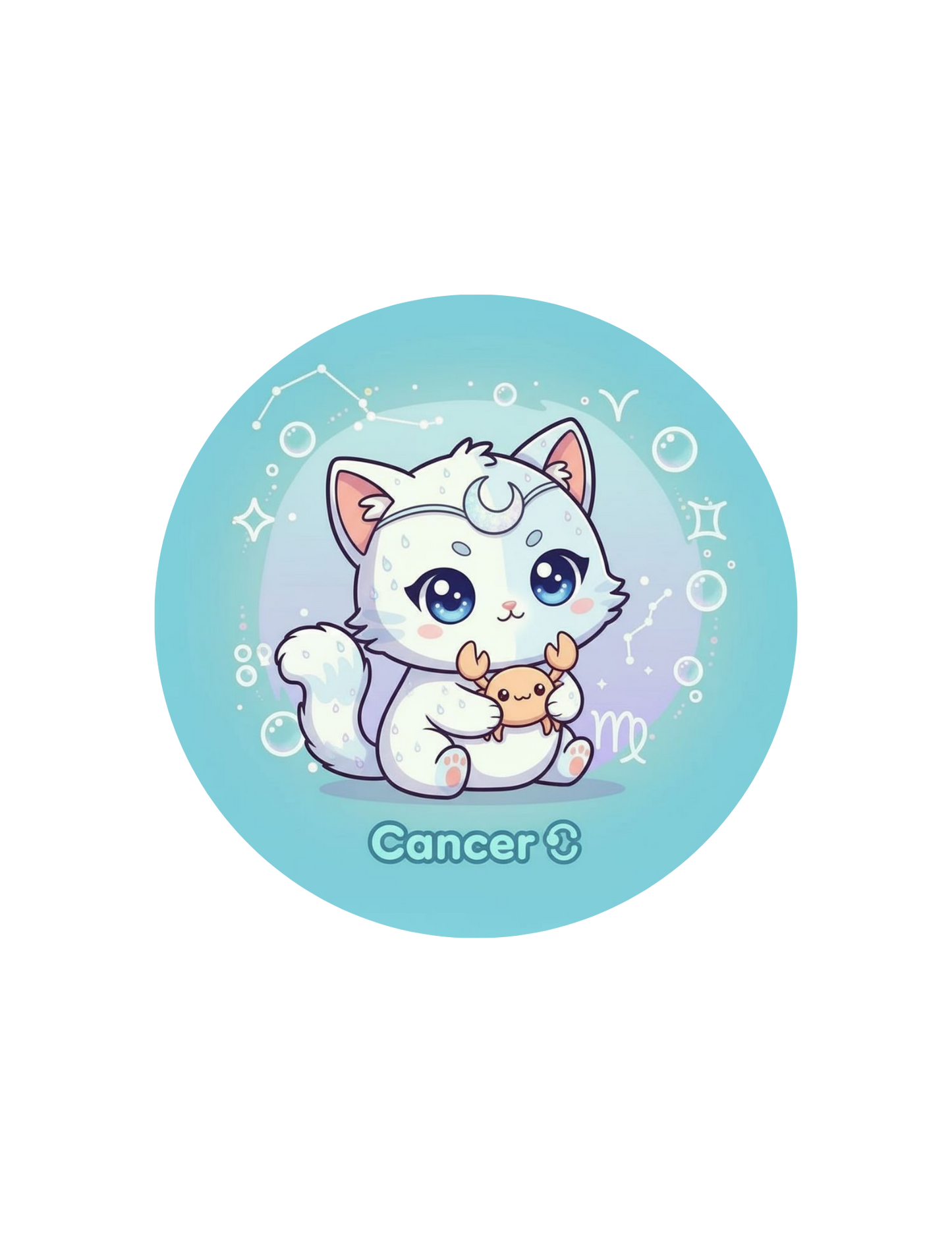 Zodiac Cat Vinyl Stickers – Cute Astrology Cats - Designs by Mysh
