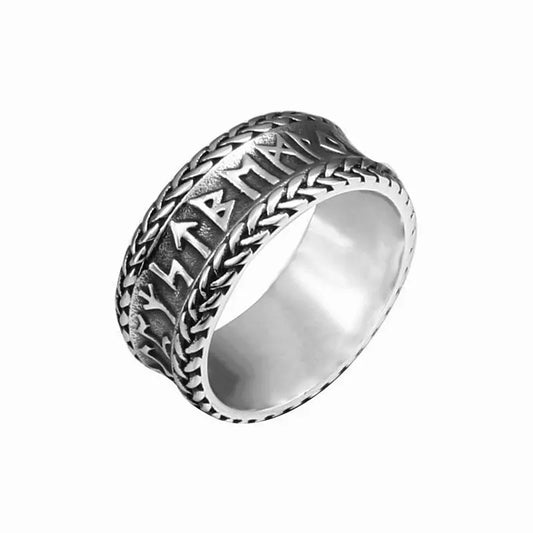 Vintage Viking Letter Mother Titanium Steel Ring - Designs by Mysh