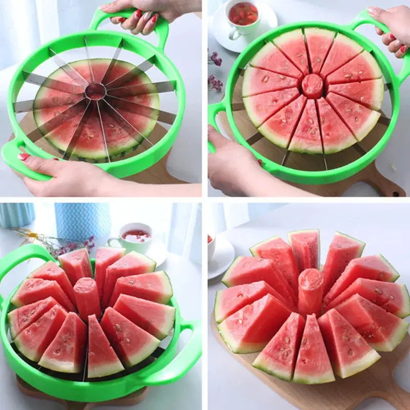 Watermelon Slicer Cutter Stainless Steel Creative Windmill Shape Large Size Convenient Fruit Dividers Kitchen Gadgets Items - Designs by Mysh