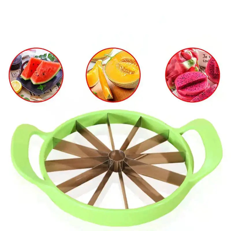 Watermelon Slicer Cutter Stainless Steel Creative Windmill Shape Large Size Convenient Fruit Dividers Kitchen Gadgets Items - Designs by Mysh