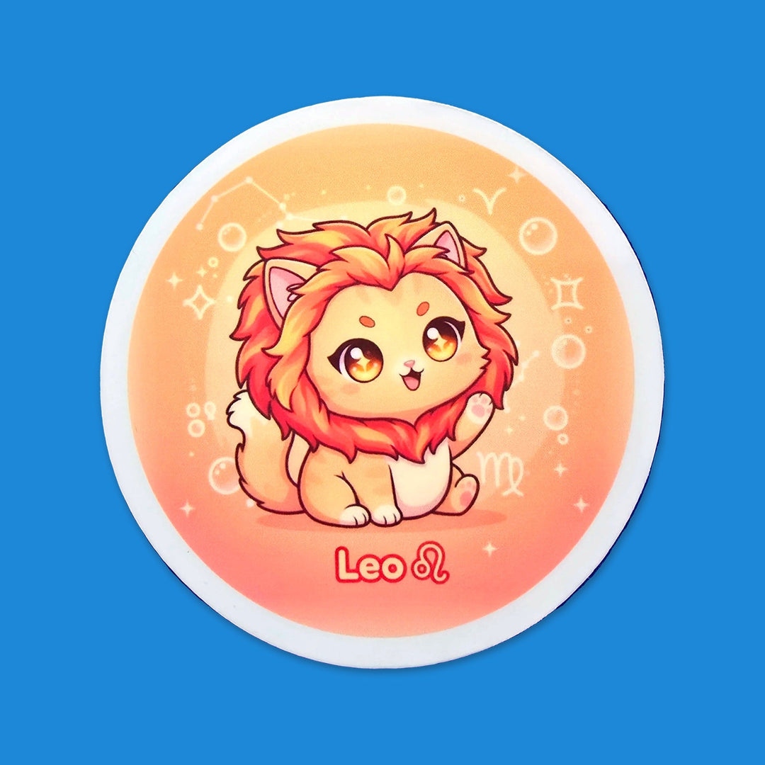 Zodiac Cat Vinyl Stickers – Cute Astrology Cats - Designs by Mysh