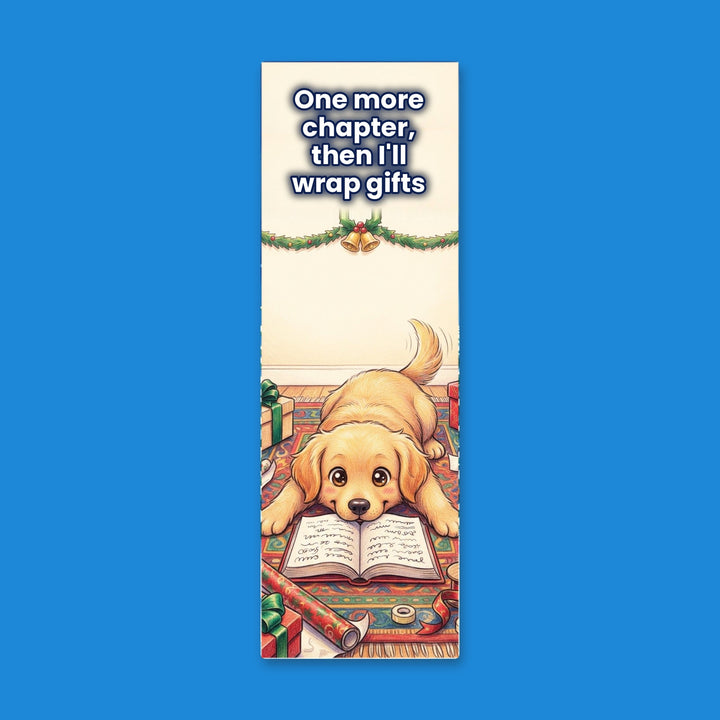 One More Chapter Golden Retriever kawaii bookmark – Designs by Mysh
