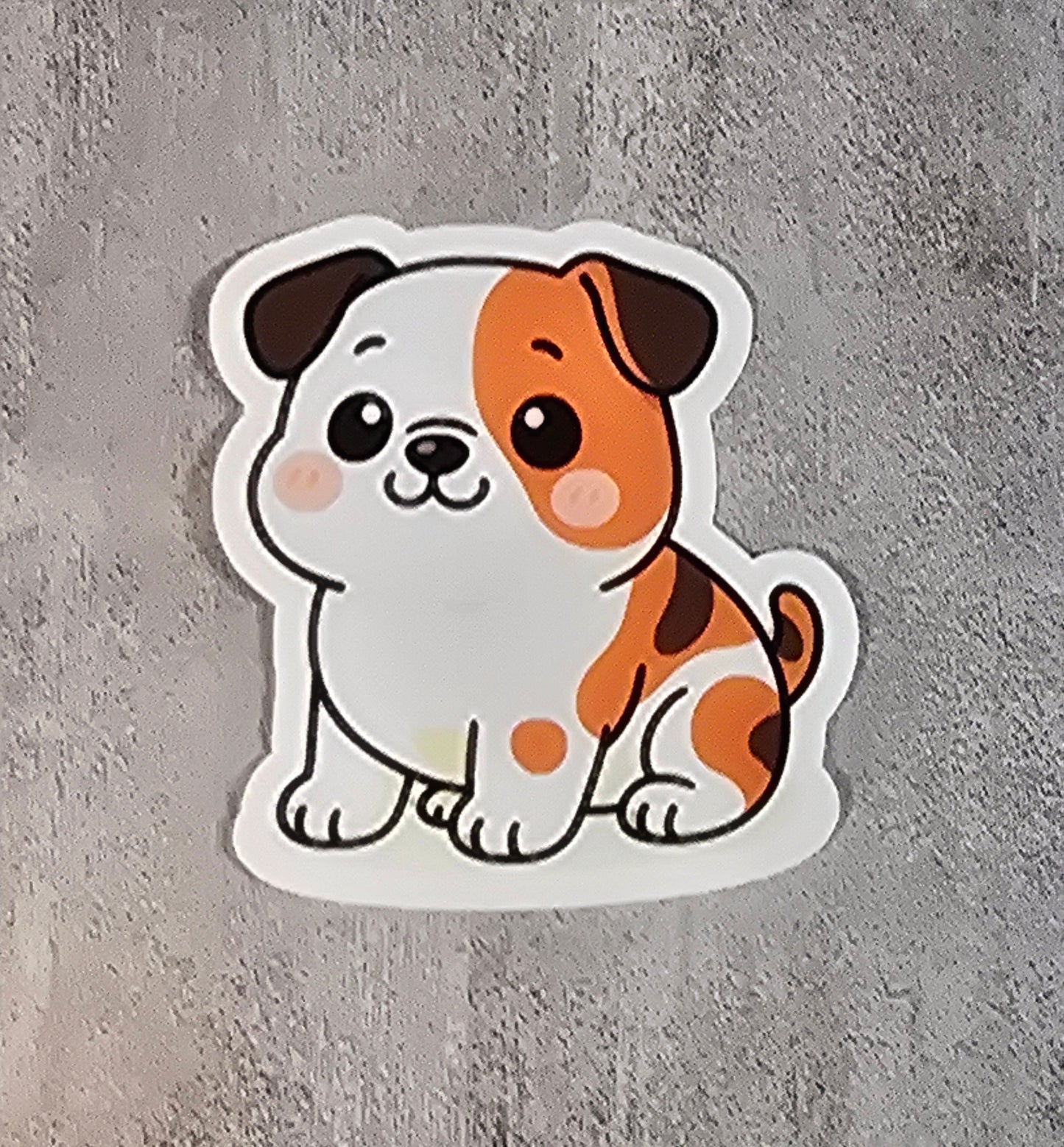 American Bulldog Kawaii Stickers | Cute Dog Vinyl Decal | Water-Resistant Die Cut Sticker | 3 Inch | Laptop, Water Bottle, Journal