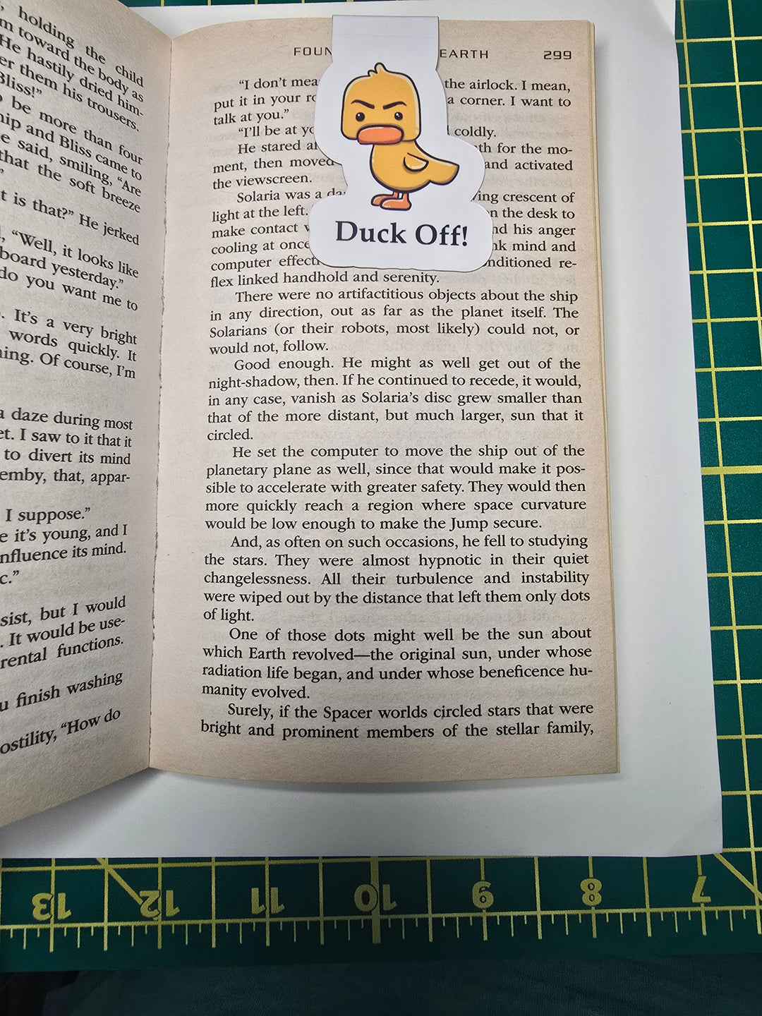 Funny Duck Magnetic Bookmark, Sarcastic Gift for Readers, Cute Angry Duck Stationery, Book Lover Gift Idea, Bookish Humor Bookmark - Designs by Mysh