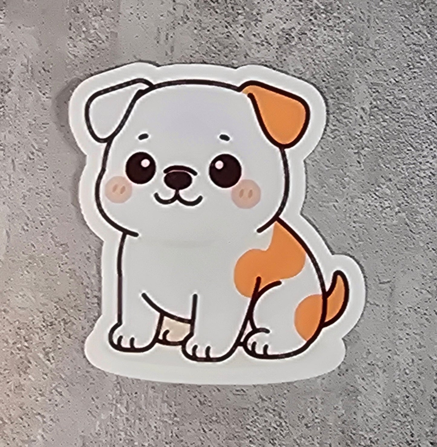 American Bulldog Kawaii Stickers | Cute Dog Vinyl Decal | Water-Resistant Die Cut Sticker | 3 Inch | Laptop, Water Bottle, Journal