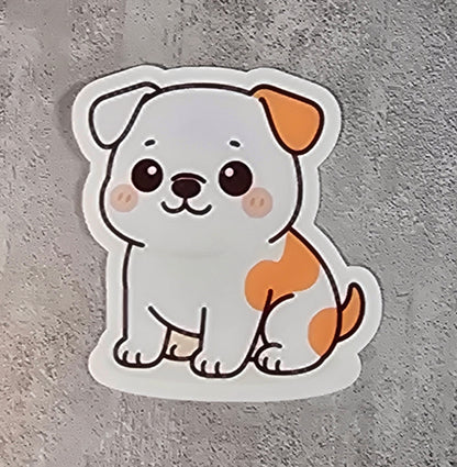 American Bulldog Kawaii Stickers | Cute Dog Vinyl Decal | Water-Resistant Die Cut Sticker | 3 Inch | Laptop, Water Bottle, Journal