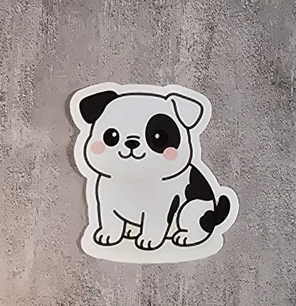 American Bulldog Kawaii Stickers | Cute Dog Vinyl Decal | Water-Resistant Die Cut Sticker | 3 Inch | Laptop, Water Bottle, Journal